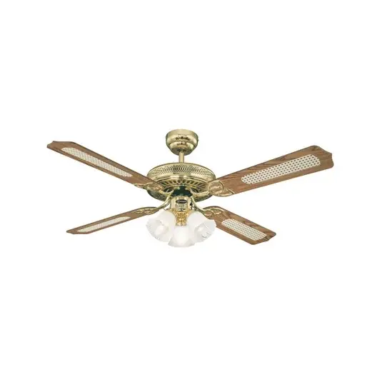 Economico Ventilatore da soffitto Westinghouse Monarch Trio, ottone, silenzioso