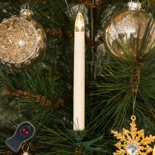 Candele LED per albero senza fili 16 cm set da 10 Solo Oggi