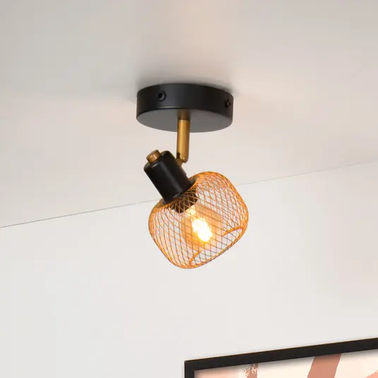 A Buon Prezzo Faretto a soffitto Maren, 1 luce, oro satinato