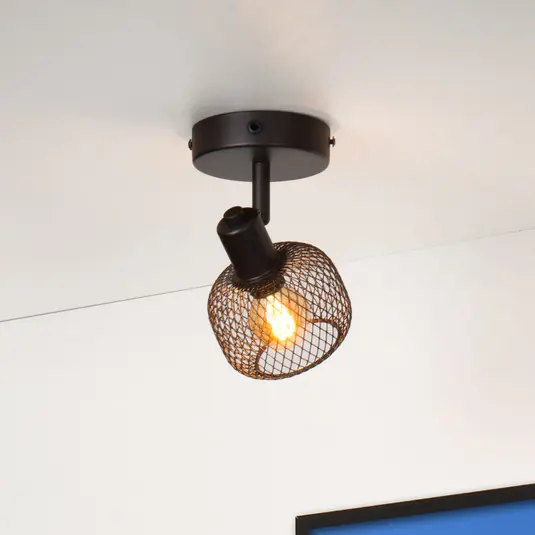 Scelto Dai Clienti Faretto a soffitto Maren, 1 luce, nero