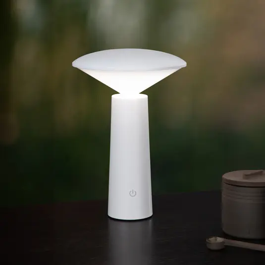 Must-Have LED da tavolo esterni Jive, accu, dimming, bianco