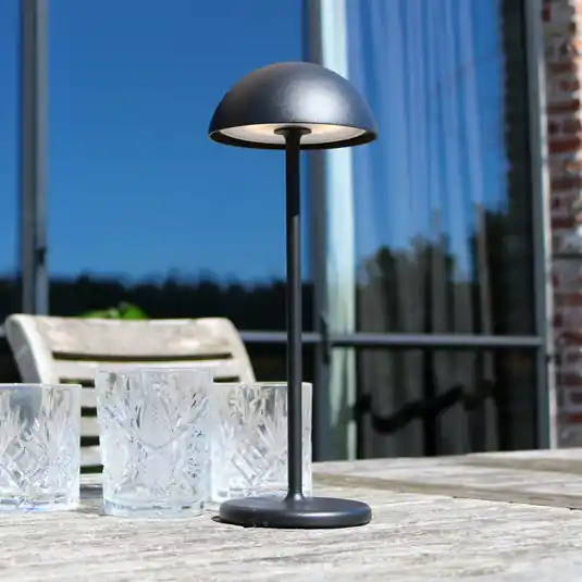Offerta Lampo LED da tavolo esterni Joy, accu, dimming, nero