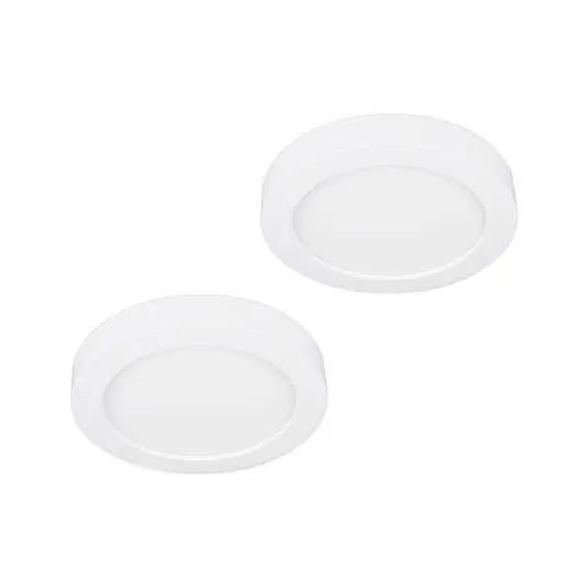 Esclusivo Prios Plafoniera LED Edwina, bianco, 12 cm, set di 2
