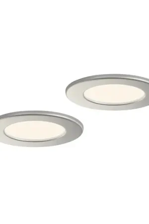 Compra Oggi Stesso Prios Luci LED da incasso Cadance, argento, 12 cm, set di 2, CCT