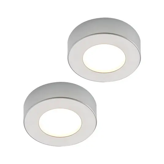 Prios Plafoniera LED Edwina, argento, 12 cm, set di 2 Spedito Oggi