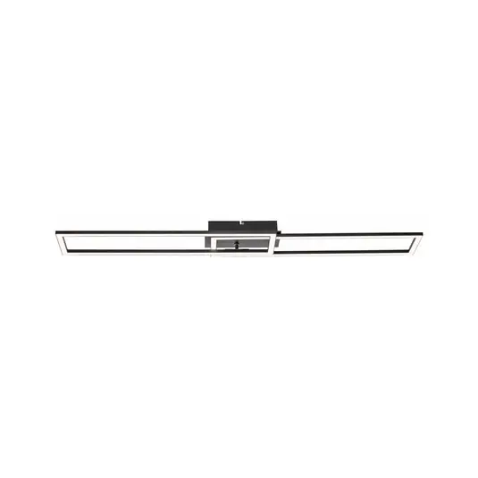 Saldi Plafoniera LED Iven, dimmerabile, nero, 101,6x19,8 cm