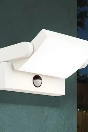 Applique LED esterni Ginger sensore, bianco, IP54 Super Prezzo