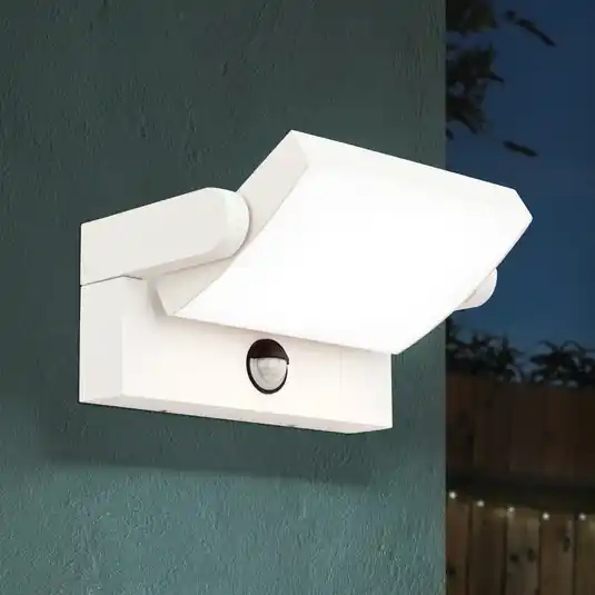 Applique LED esterni Ginger sensore, bianco, IP54 Super Prezzo