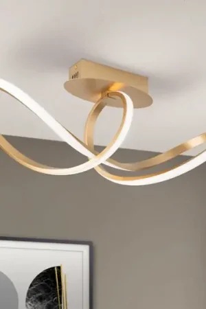 Spedizione Espresso Plafoniera LED Circus, 3.000 K, ottone