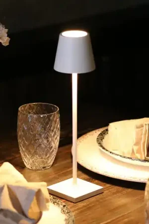 Zafferano Poldina micro lampada a batteria, IP65 bianca Nuovo Arrivo