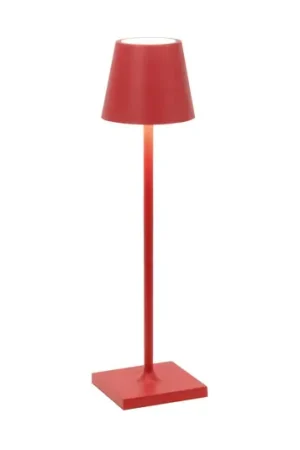 Solo Oggi Zafferano Poldina micro lampada a batteria IP65 rossa