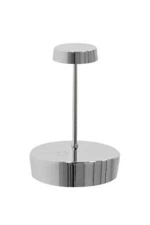 Zafferano Swap mini lampada da tavolo ricaricabile, rivestimento argento Compra Online