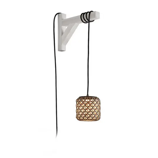 Bover Nans S/16/H LED sospensione, spina, marrone Must-Have