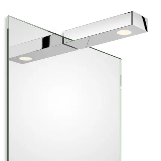 Decor Walther Flat 1 lampada LED da fissare, cromo Esclusivo