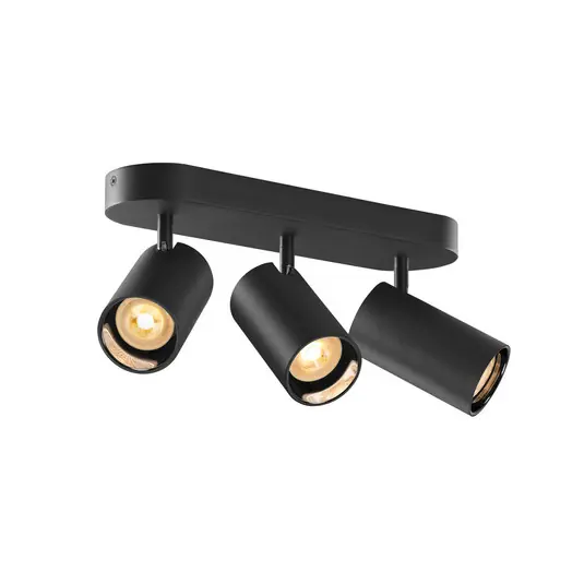 Novità SLV Asto Tube Faretto da soffitto GU10 a 3 luci lineare nero