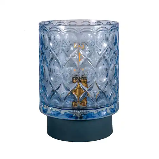 Pauleen Chic Glamour LED E14 batteria blu metallo Promo Stagionale