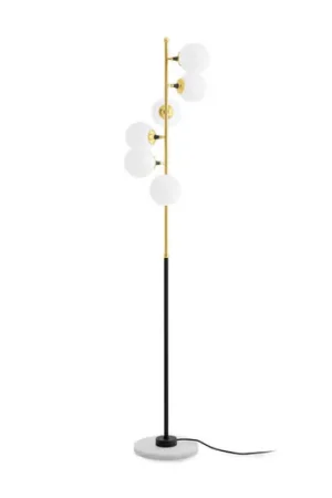 Stilnovo Galassia piantana LED, 6 luci, oro Compra Online