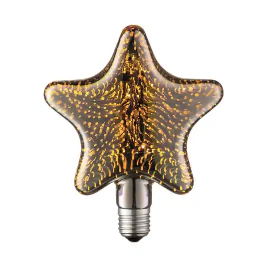 Lampadina LED Lucande E27 Stella 4W Fuochi d‘artificio 3D Scelto Dai Clienti