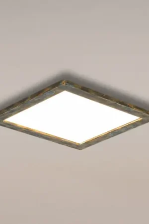 Pannello LED Quitani Aurinor, patina color oro, 45 cm Sconto
