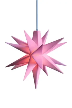 STERNTALER Stella LED, rosa, Ø 8 cm, 18 punte, IP44 batteria Compra Oggi Stesso