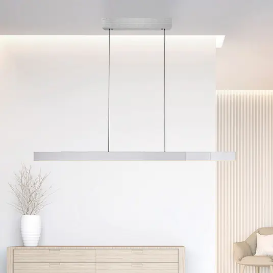 Solo Oggi lampada LED a sospensione PURE Moto-Rise, diamante, alluminio, CCT