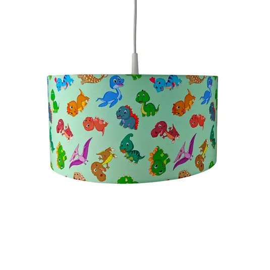 Lampada a sospensione Dinos con paralume di stoffa Offerta