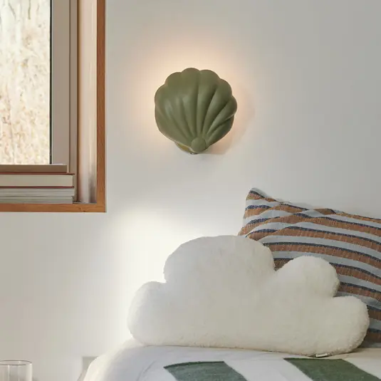 Spedito Oggi Applique Konchi con cavo e spina, verde