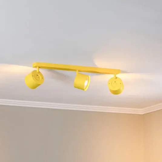 Faretto da soffitto Chloe orientabile a 3 luci, giallo Compra Adesso