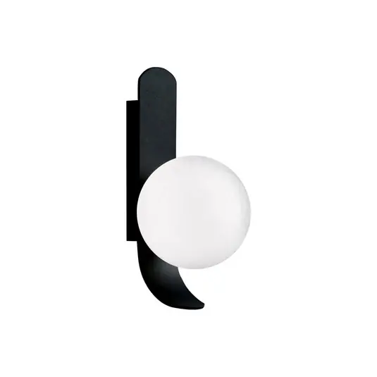 Offerta Speciale Applique Polina, sfera di vetro, nero