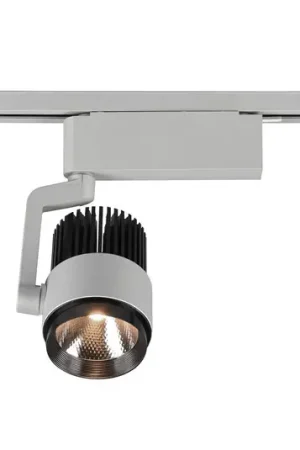 Affare Spot a binario LED Radiatore per DUOline, titanio opaco, CCT