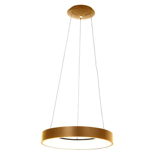 Ringlede lampada LED a sospensione Ø 48 cm oro Pagamento Sicuro