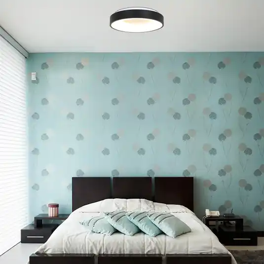 Plafoniera LED Ringlede 2.700 K Ø 48 cm nero Bestseller