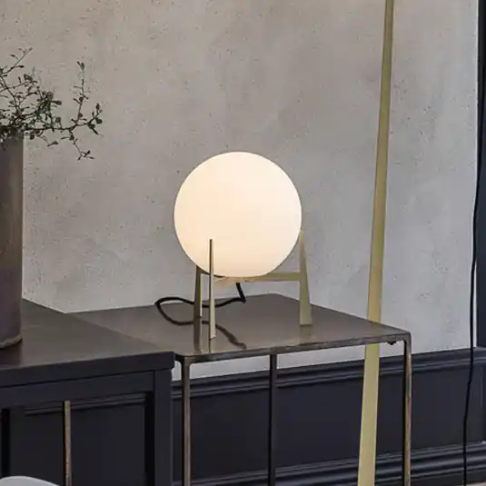 Offerta Limitata PR Home Milla lampada da tavolo 28cm oro/opale