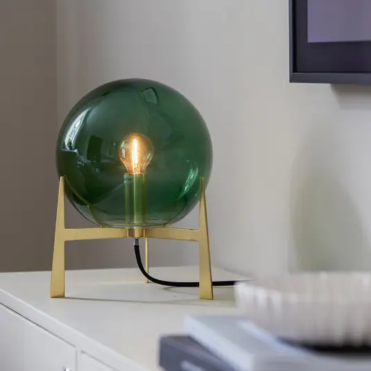 PR Home Milla lampada da tavolo 28cm oro/verde Compra Online