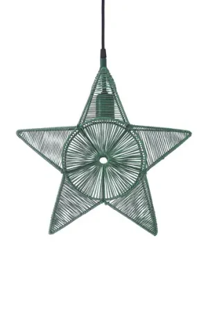 Occasione Imperdibile PR Home Regina stella deco in metallo, filo verde