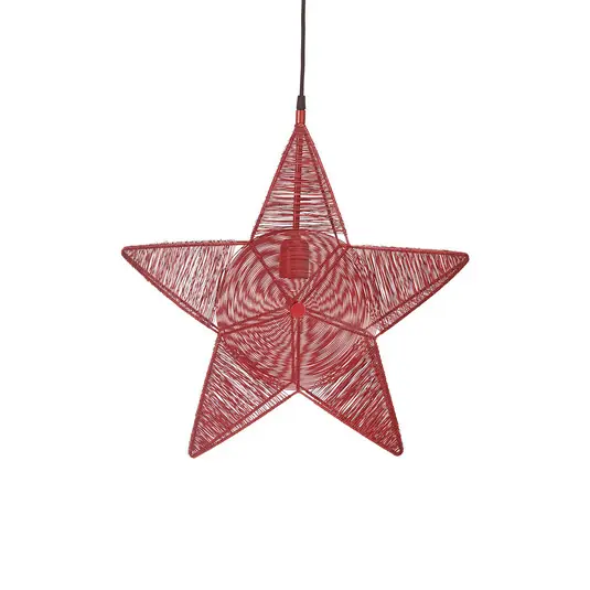 Prezzo Basso PR Home Rigel stella deco metallo Ø 50 cm rosso