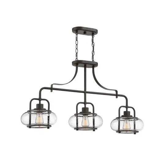 Lampada a sospensione Trilogy, bronzo, 3 luci Occasione Imperdibile
