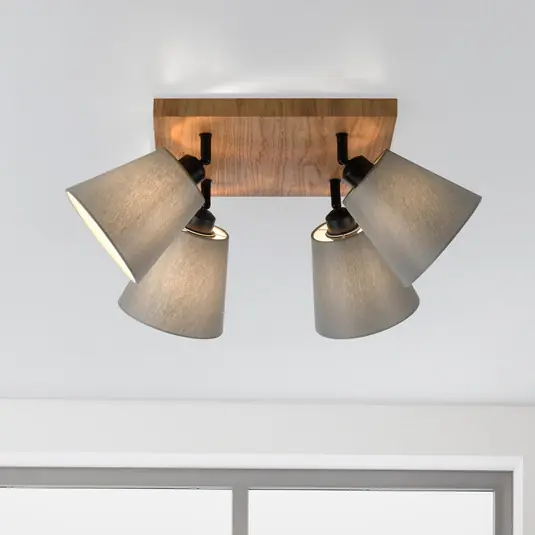 Faretto da soffitto verde Michel, a 4 luci Miglior Prezzo