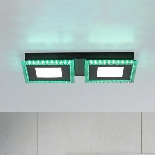 Plafoniera LED Acri CCT RGB telecomando 44x20cm Offerta Del Giorno