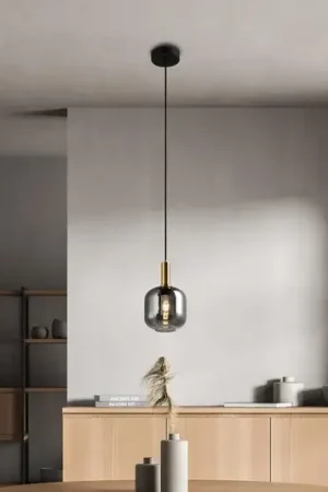 Fumo sospensione vetro fumè 1 lampadina Ø21cm Compra Adesso