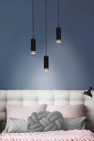Fridu sospensione nero 3 lampadine lineare Ultime Pezzi