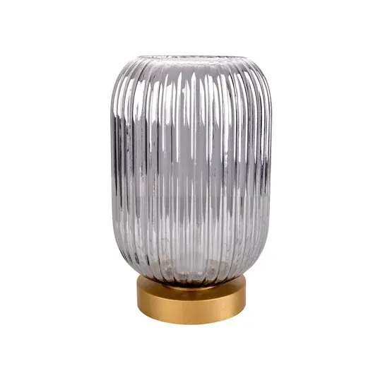Esclusivo Lampada tavolo LED 5305558 batteria paralume fumo