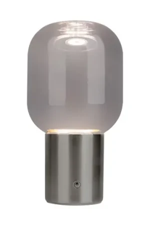 Albero lampada tavolo LED batteria, base acciaio Compra Adesso