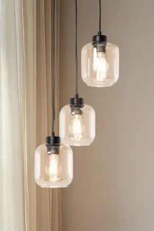 Nuovo Arrivo Lampada a sospensione Sombra, ambra, 3 luci, rotonda