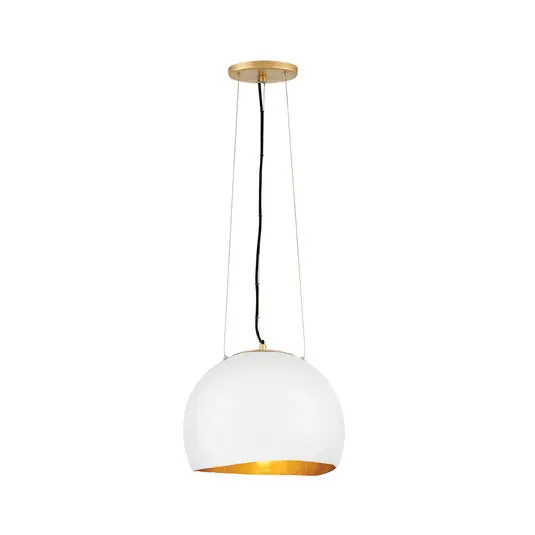 Compra Adesso Sospensione Nula, 1 luce bianco conchiglia/oro