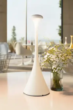 Lampada LED accu da tavolo Nudrop, IP54, bianco Ultima Occasione