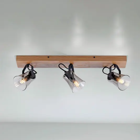 Promozione Faretto da soffitto Langström verde, a 3 luci