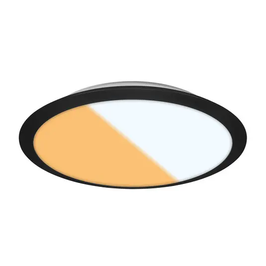 Plafoniera LED 3767015 switch CCT IP44 nero Prezzo Conveniente
