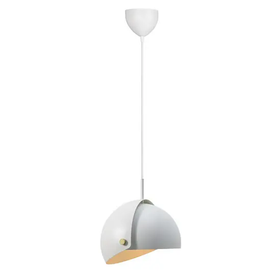 Acquista Ora Lampada a sospensione Align con paralume mobile, bianco