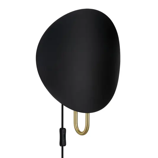 Saldi Applique Spargo, luce indiretta, nero/oro